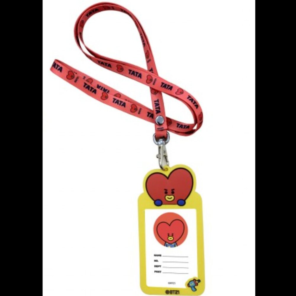BT21 Tata Card Holder with Lanyard – Miniso Official – NWT ❤️💜
